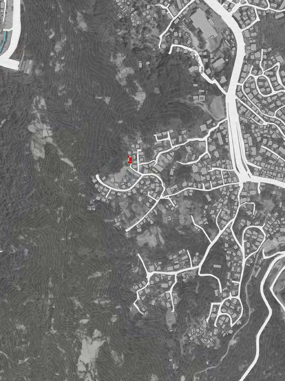부암동 인왕산 자락의 대상지 지도